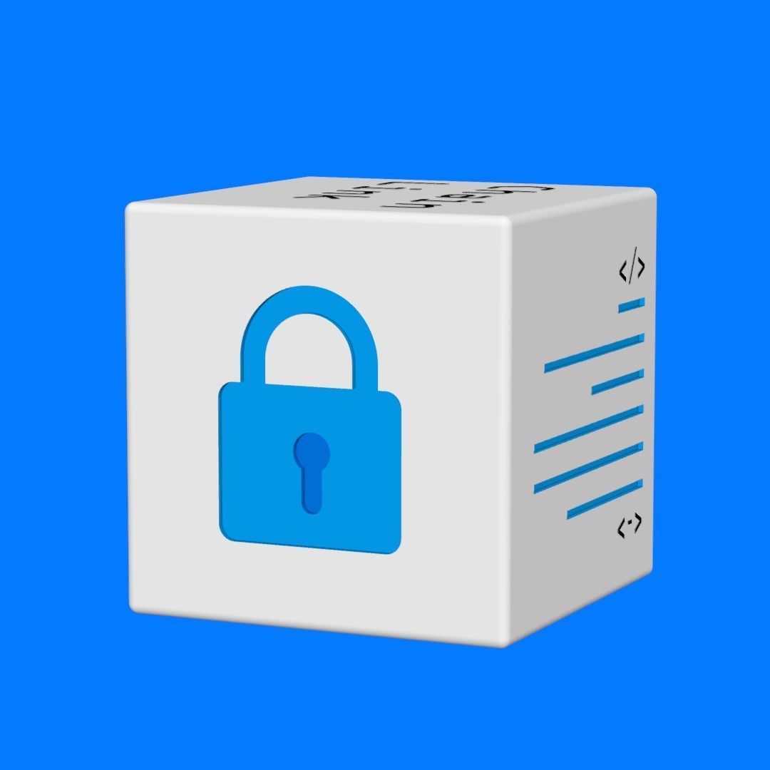 Chainlink cube 3D print model_8