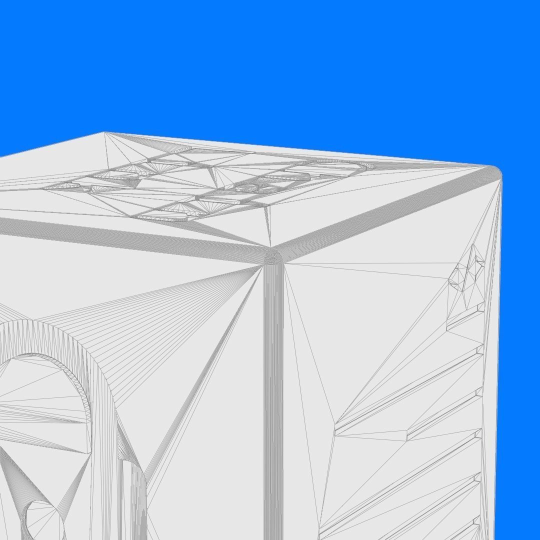 Chainlink cube 3D print model_13