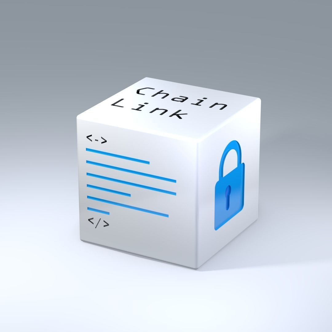 Chainlink cube 3D print model_3