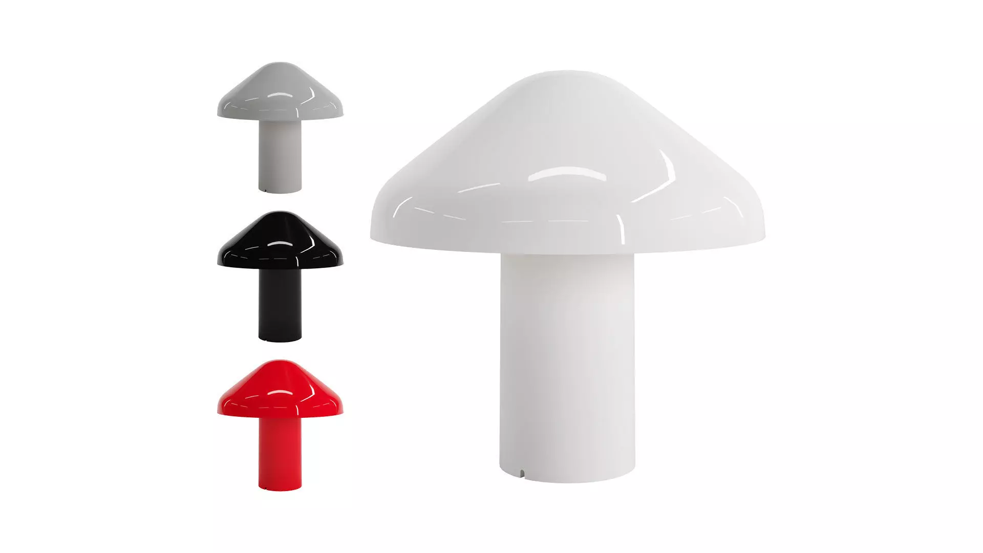 Pao Portable Table Lamp by HAY 3D model_0