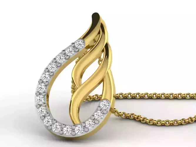 Women Pendant 3dm STL FBX OBJ Render Details