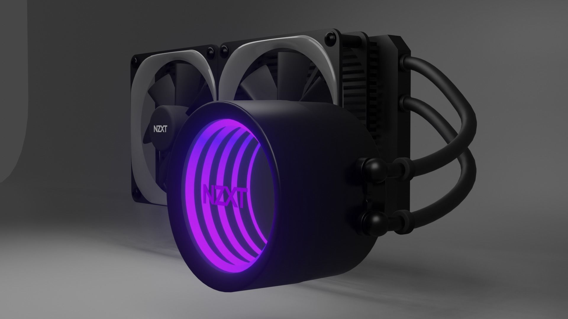 Gaming PC Setup NZXT 3D model_12