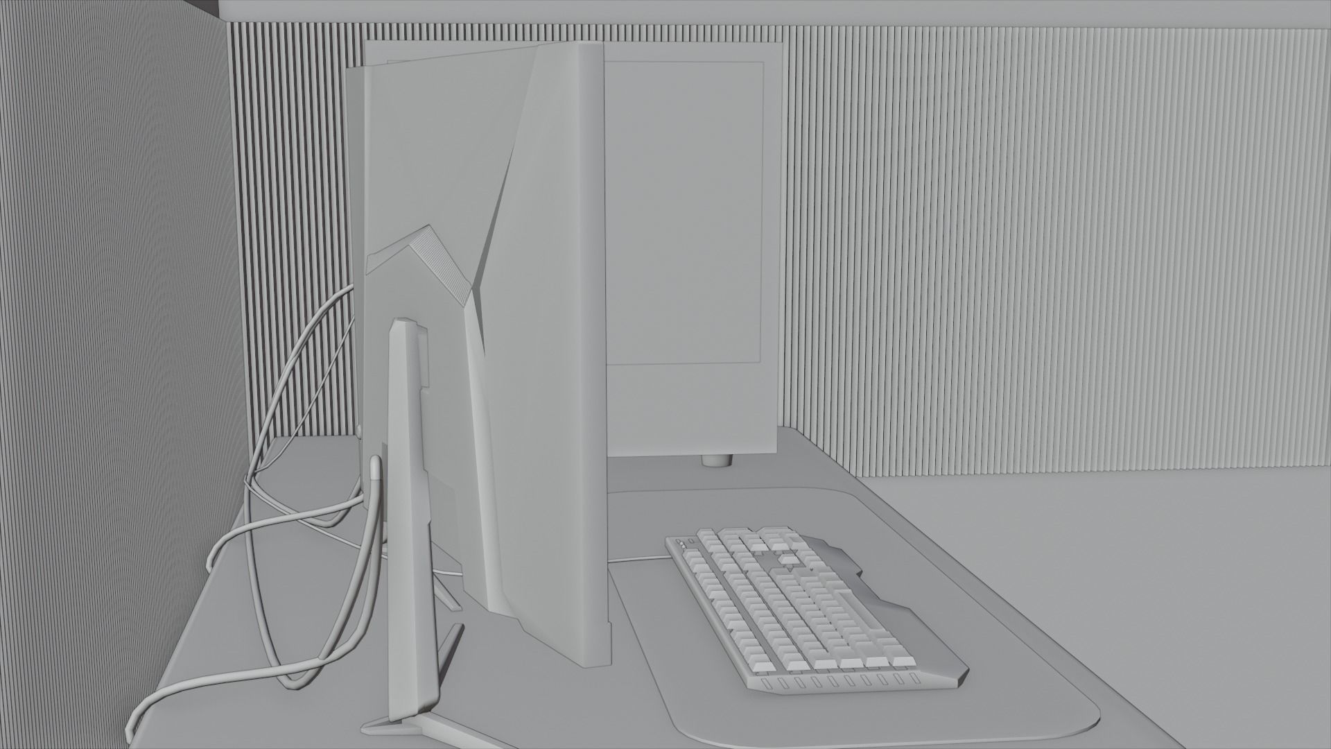 Gaming PC Setup NZXT 3D model_14