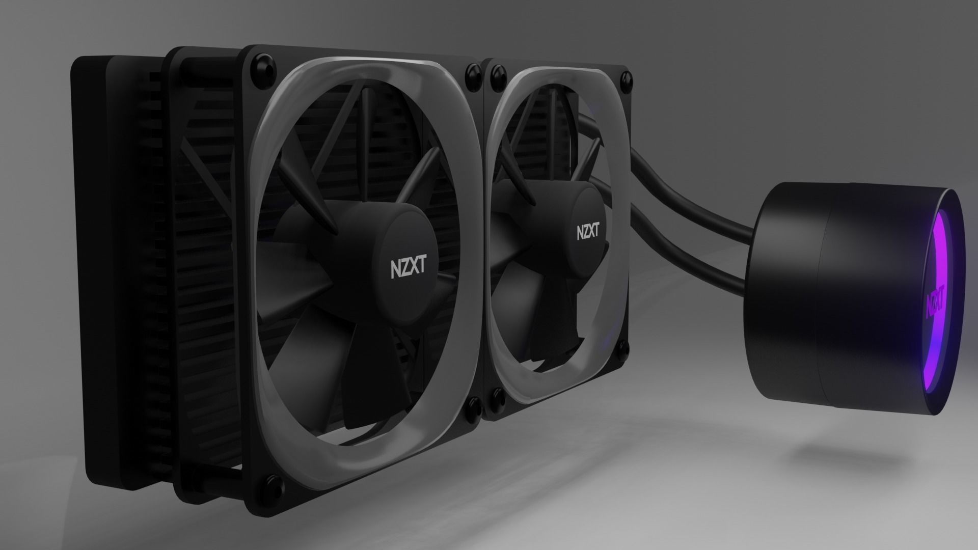 Gaming PC Setup NZXT 3D model_13
