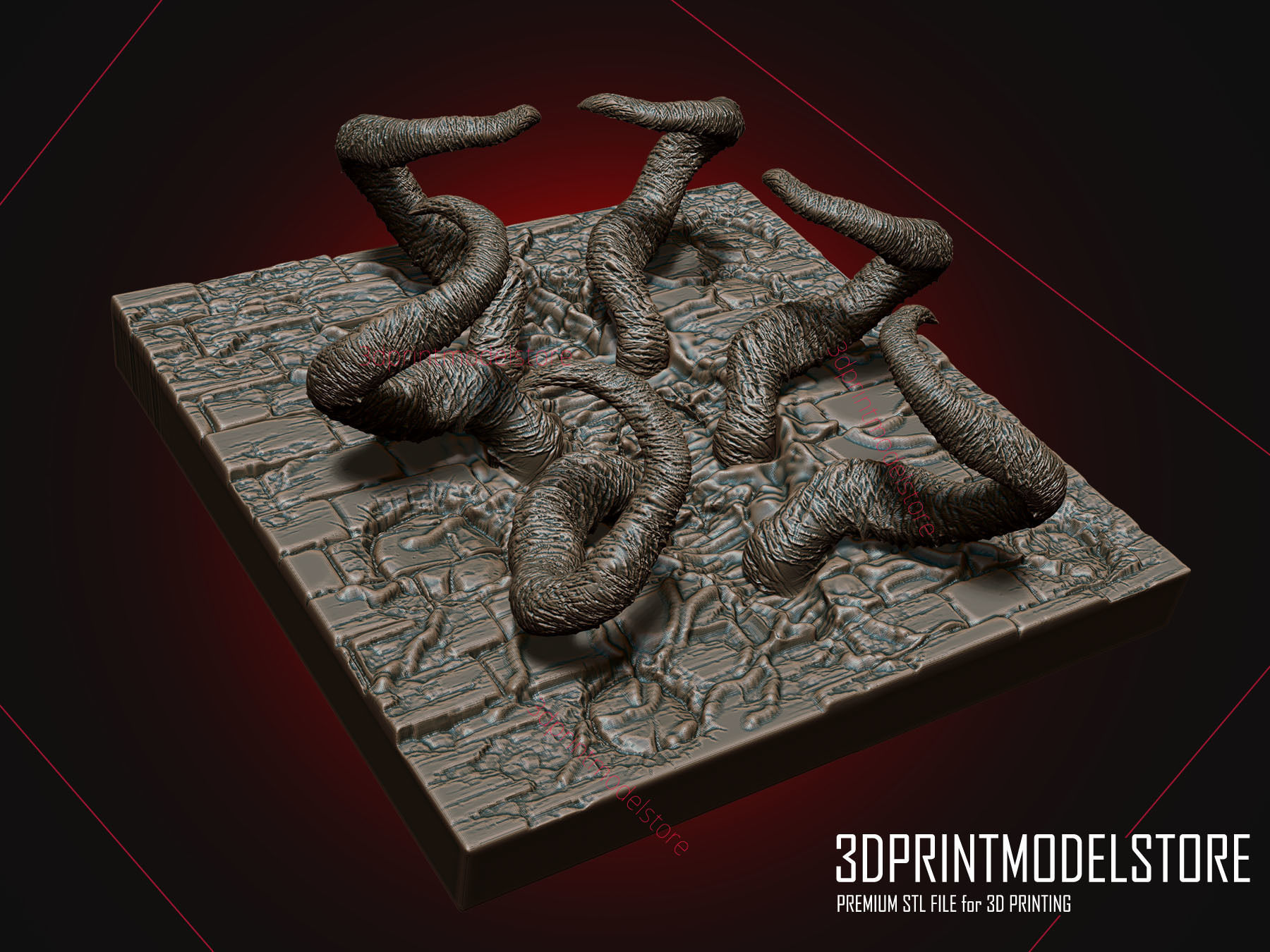 Stranger Things Hole - The Upside Down 3D print model_3