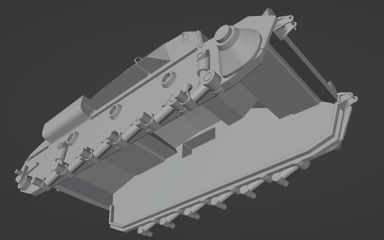 H0 1-87 scale WW2 StuG III Ausf A 3D print model_15