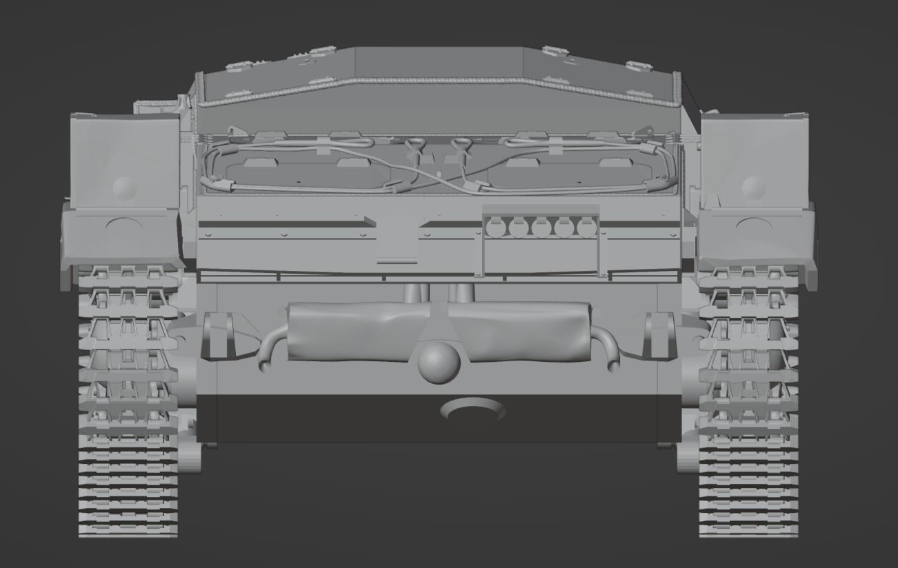 H0 1-87 scale WW2 StuG III Ausf A 3D print model_4