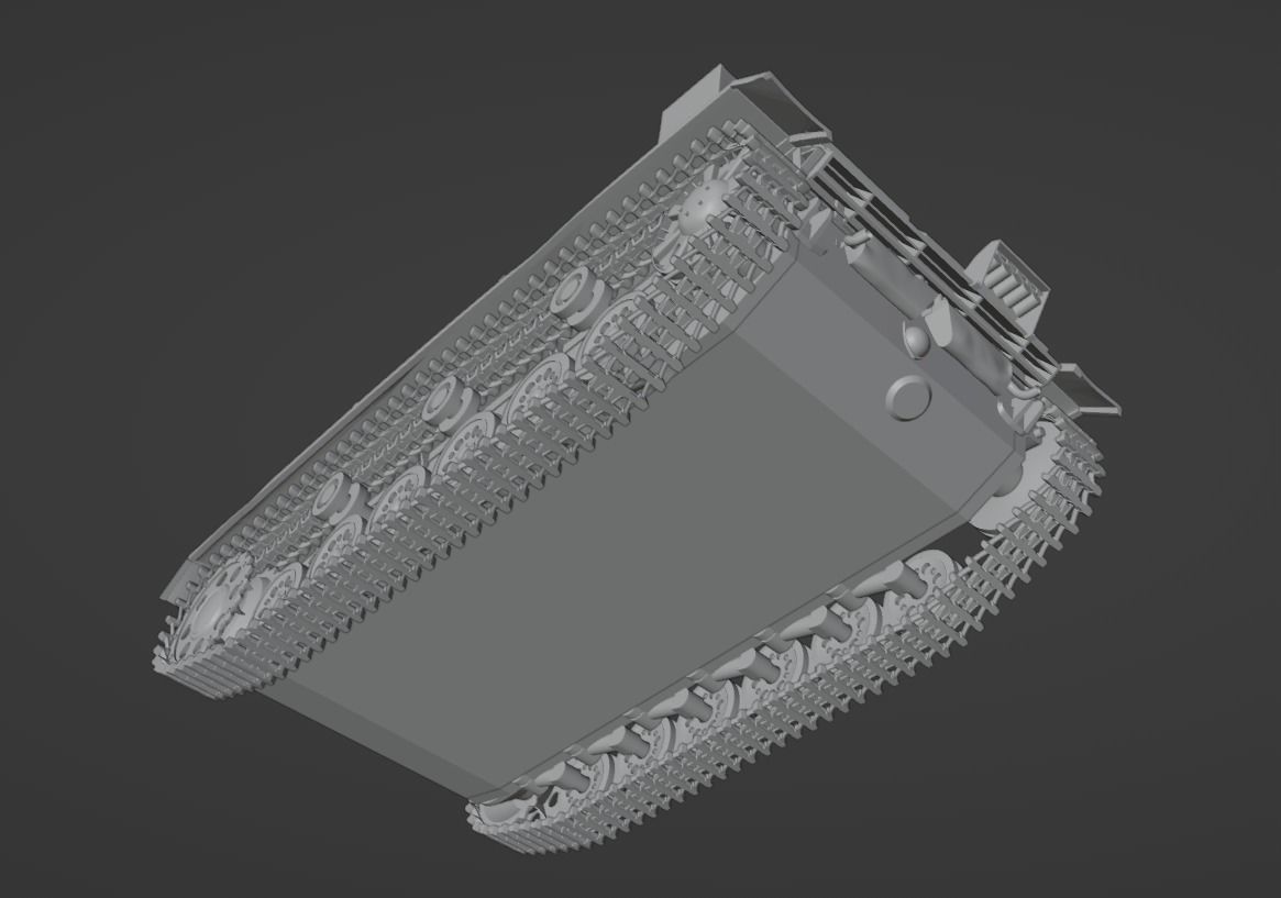H0 1-87 scale WW2 StuG III Ausf A 3D print model_9