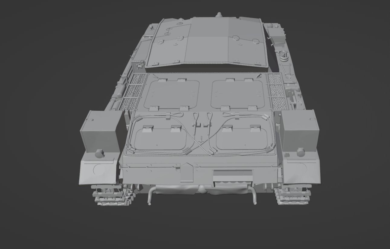 H0 1-87 scale WW2 StuG III Ausf A 3D print model_11