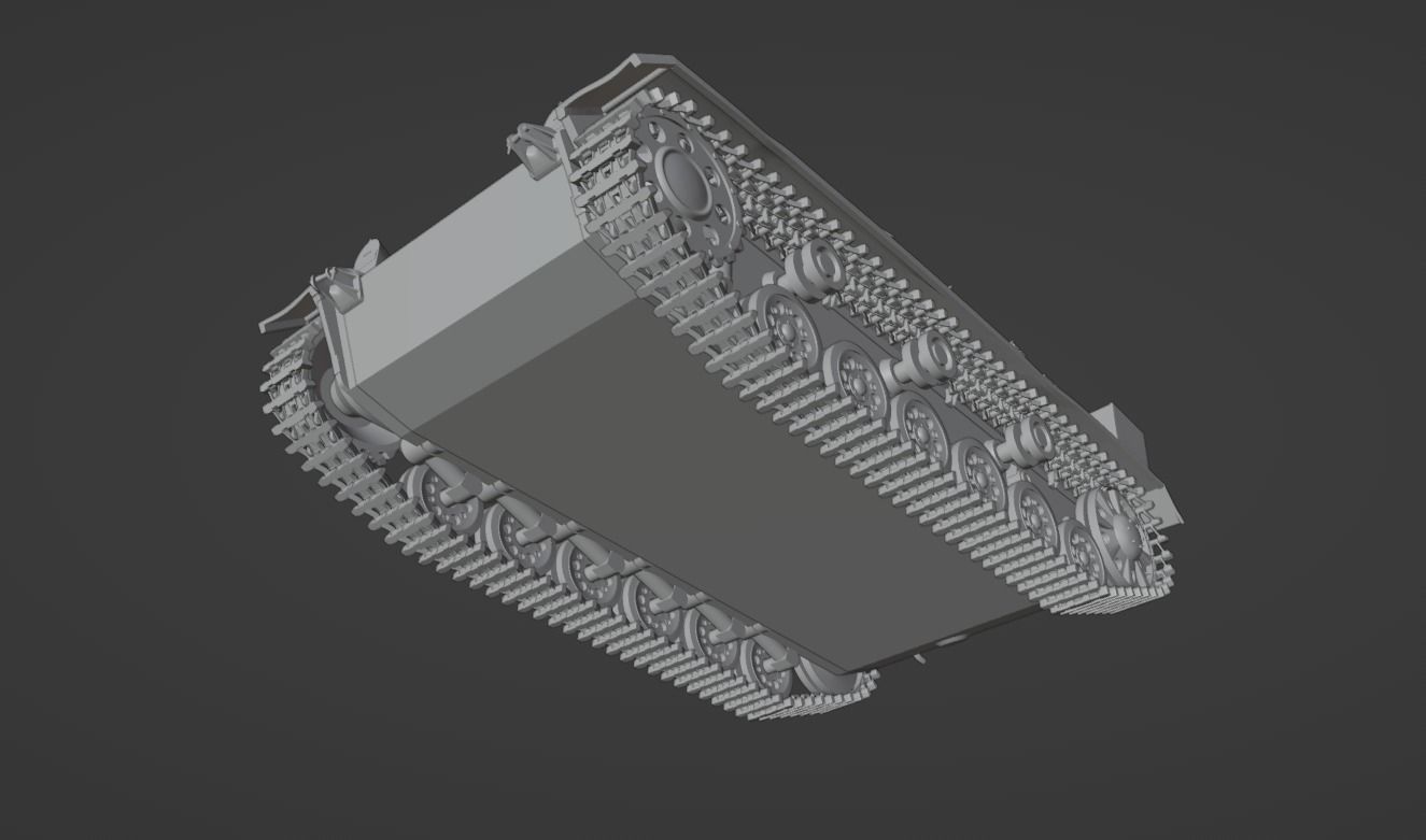 H0 1-87 scale WW2 StuG III Ausf A 3D print model_8