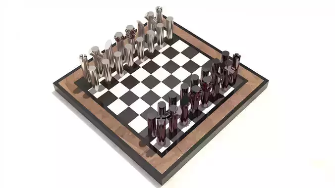 Magnetic metal chess