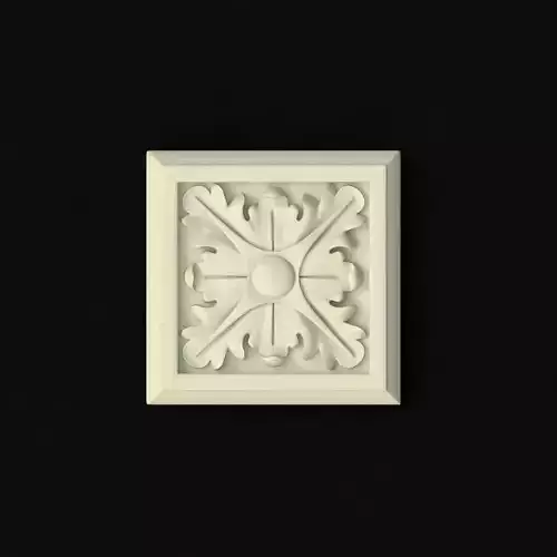 rosette decorative box with ornate design