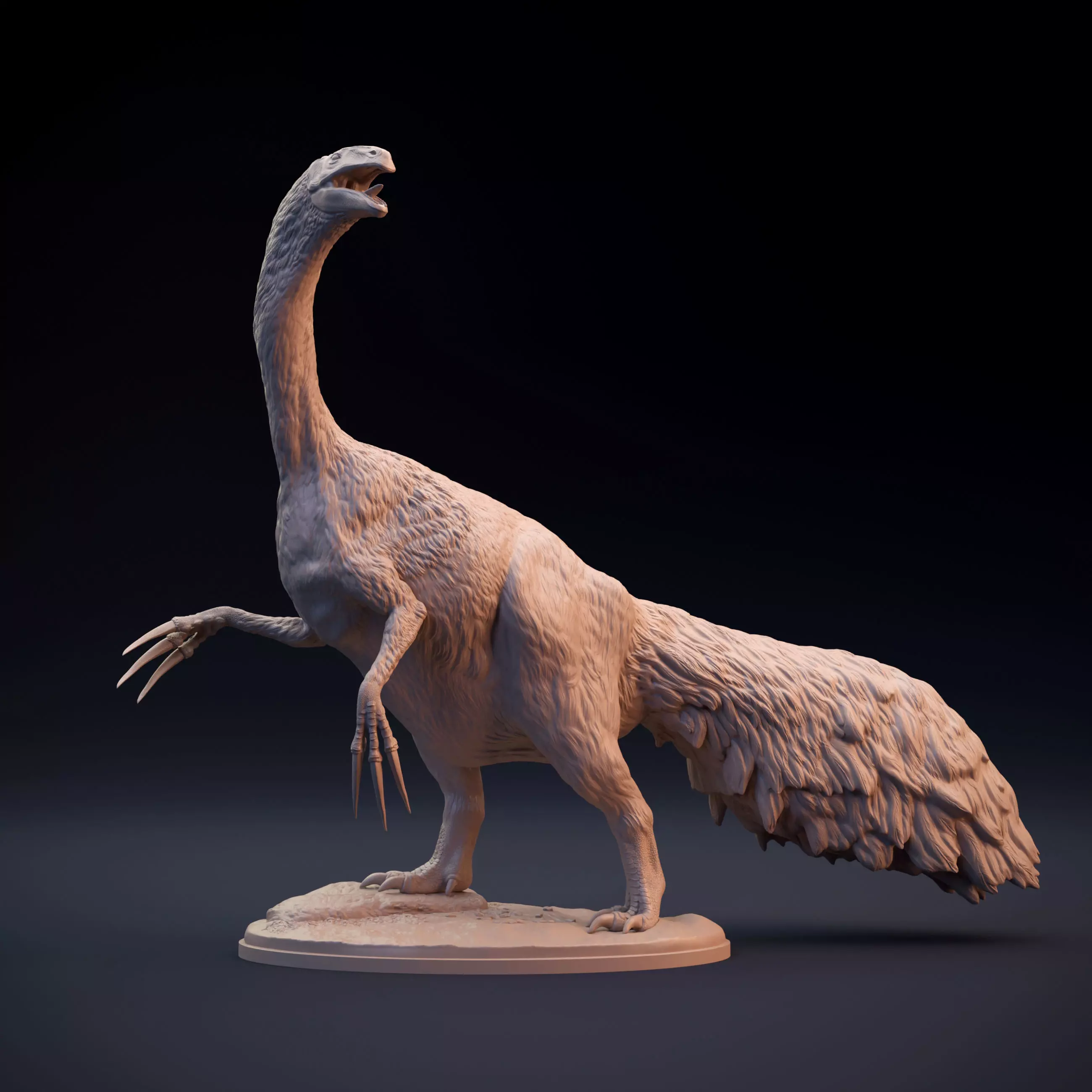 Therizinosaurus dinosaur 3D print model_0