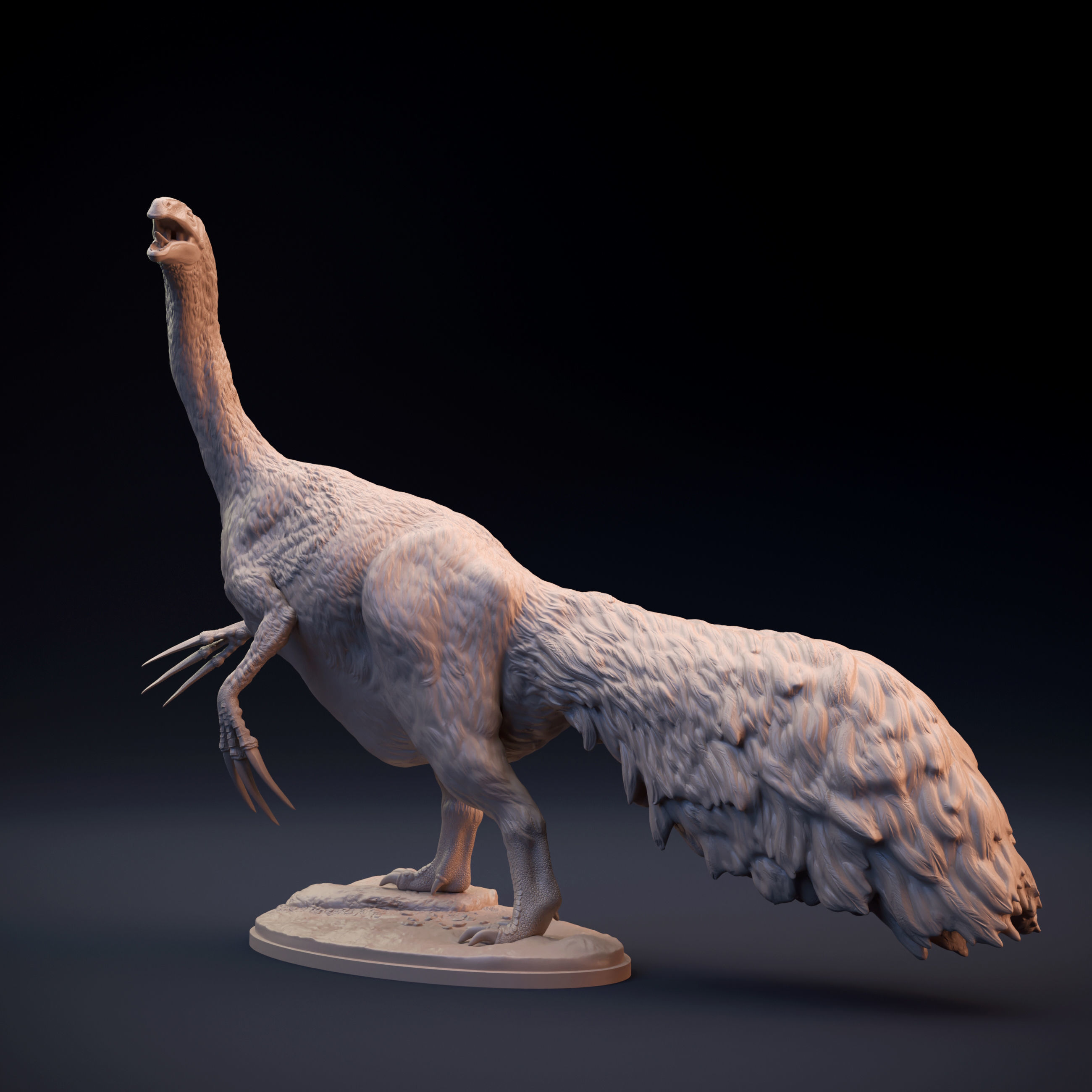 Therizinosaurus dinosaur 3D print model_1