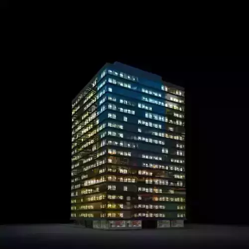 Lit Up Skyscraper