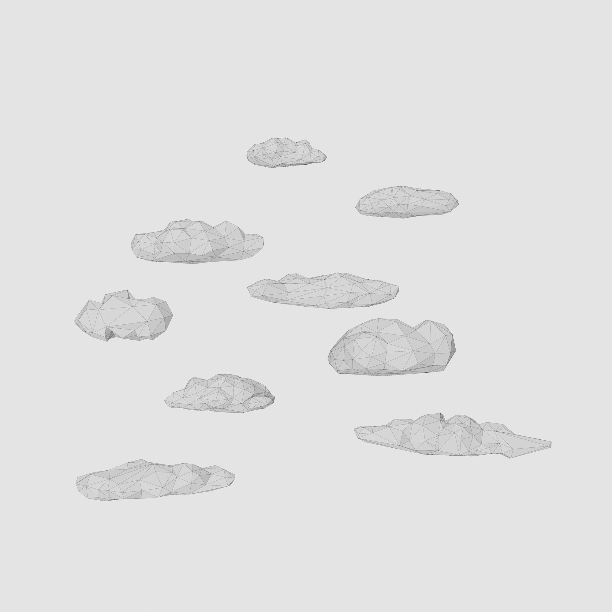 Low Poly Stuff castle 3D Model Collection_12