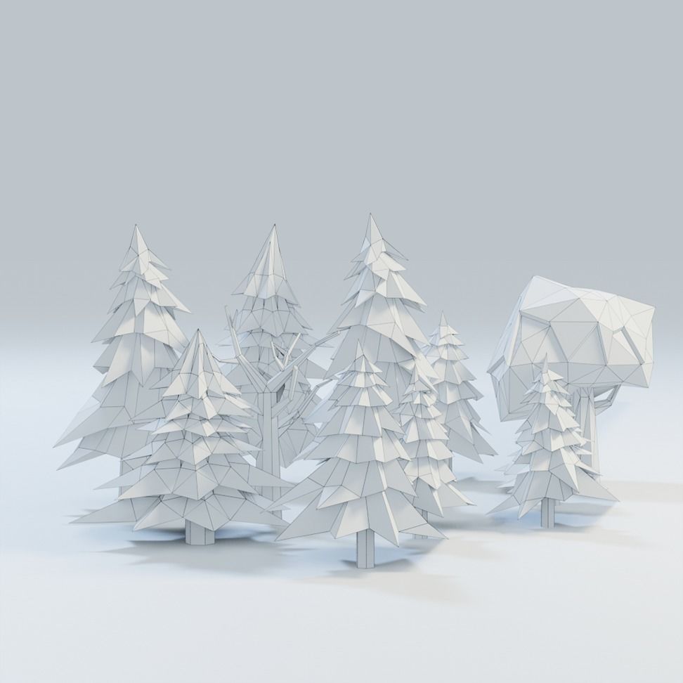 Low Poly Stuff castle 3D Model Collection_13