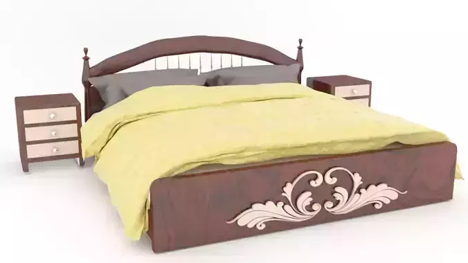 Bed Model wooden
