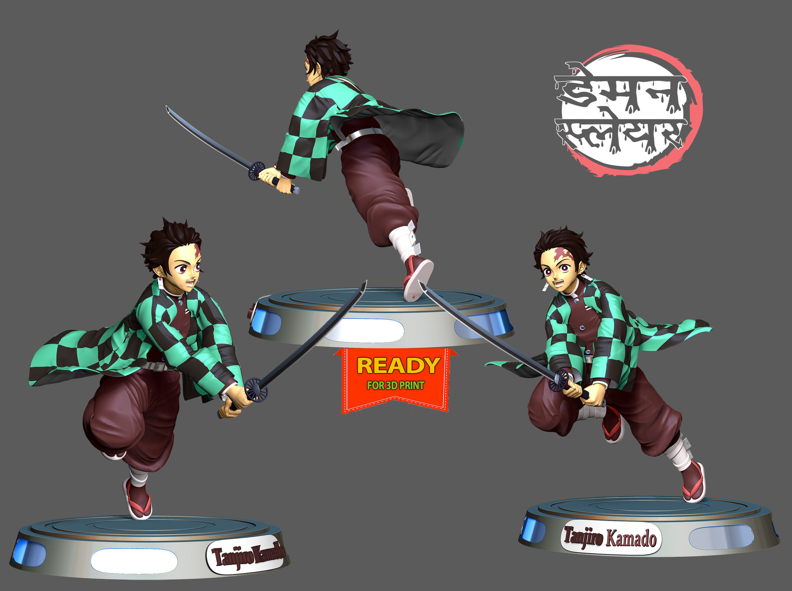 Tanjiro Kamado - Demon Slayer  3D print model_1