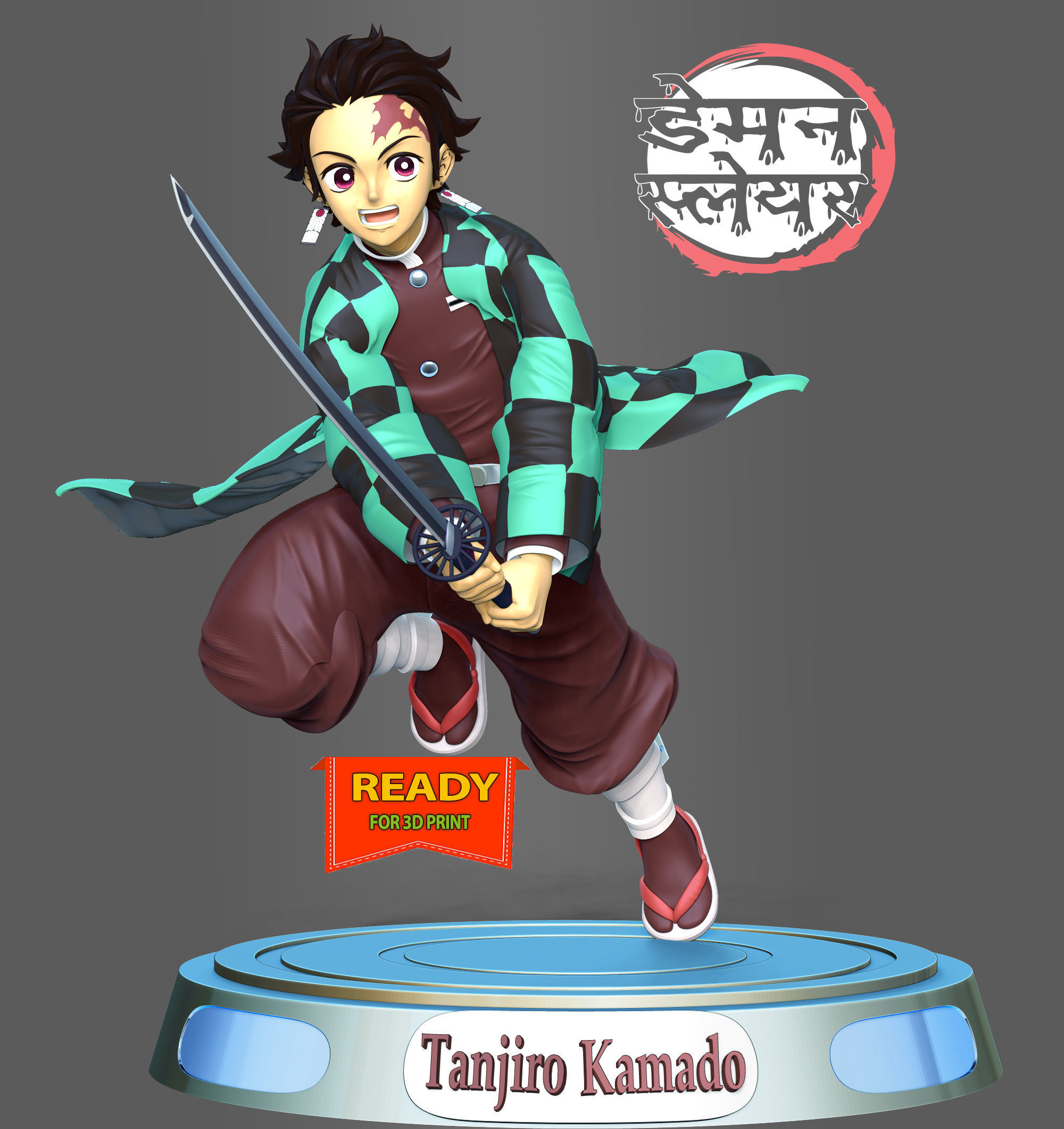 Tanjiro Kamado - Demon Slayer  3D print model_2