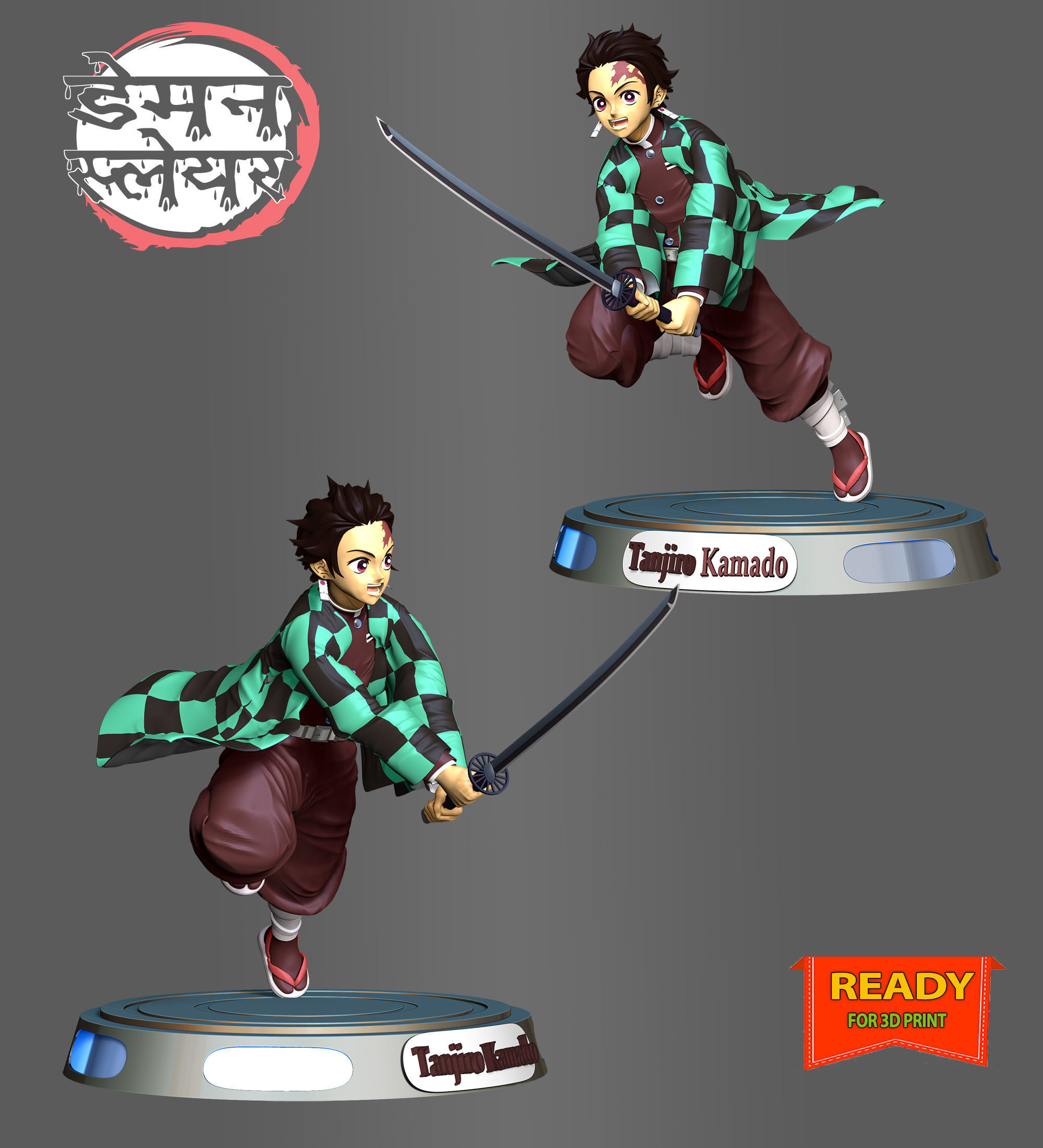 Tanjiro Kamado - Demon Slayer  3D print model_4