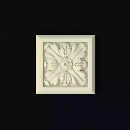 rosette decorative plaque