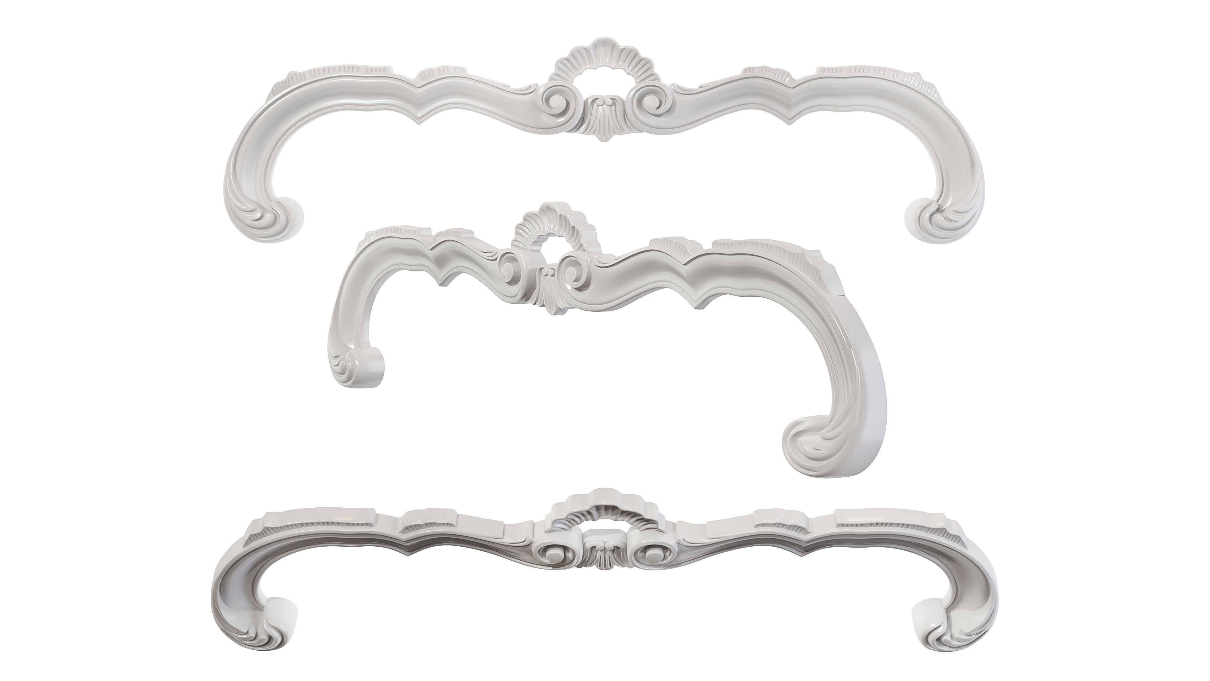 Classic carved 155 3D model_4