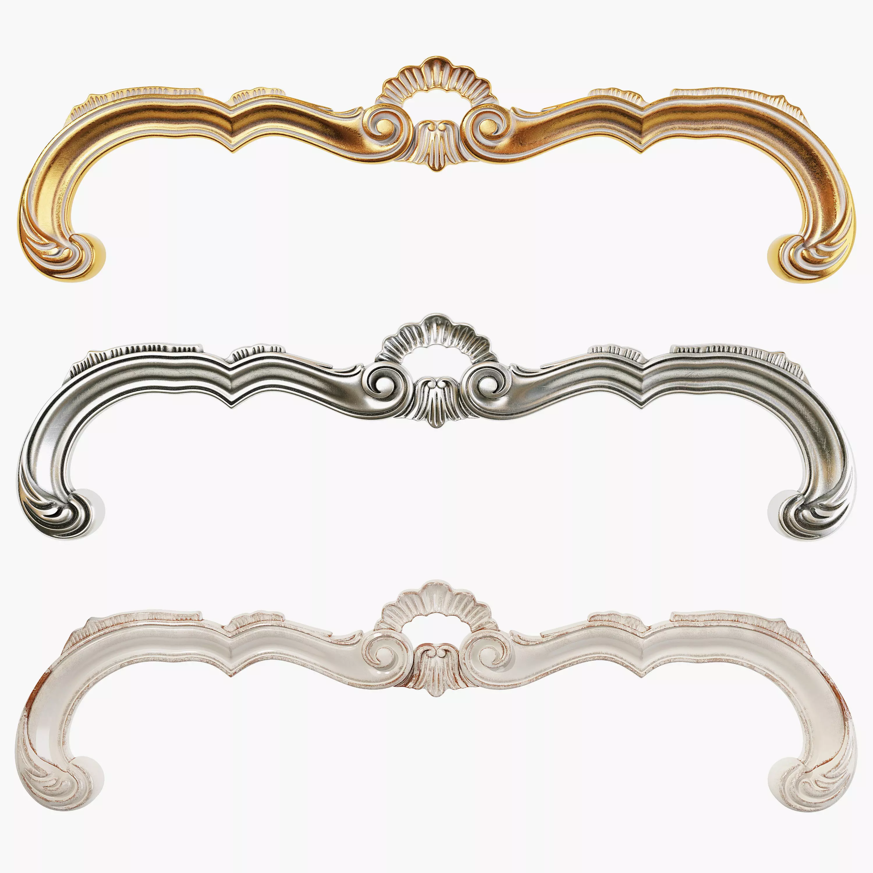 Classic carved 155 3D model_0