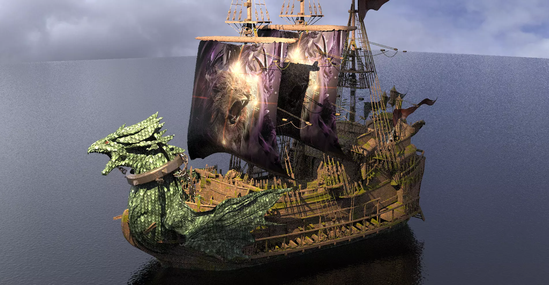 The Dawn Treader Narnia Prince Caspian Ship 2 3D model_0