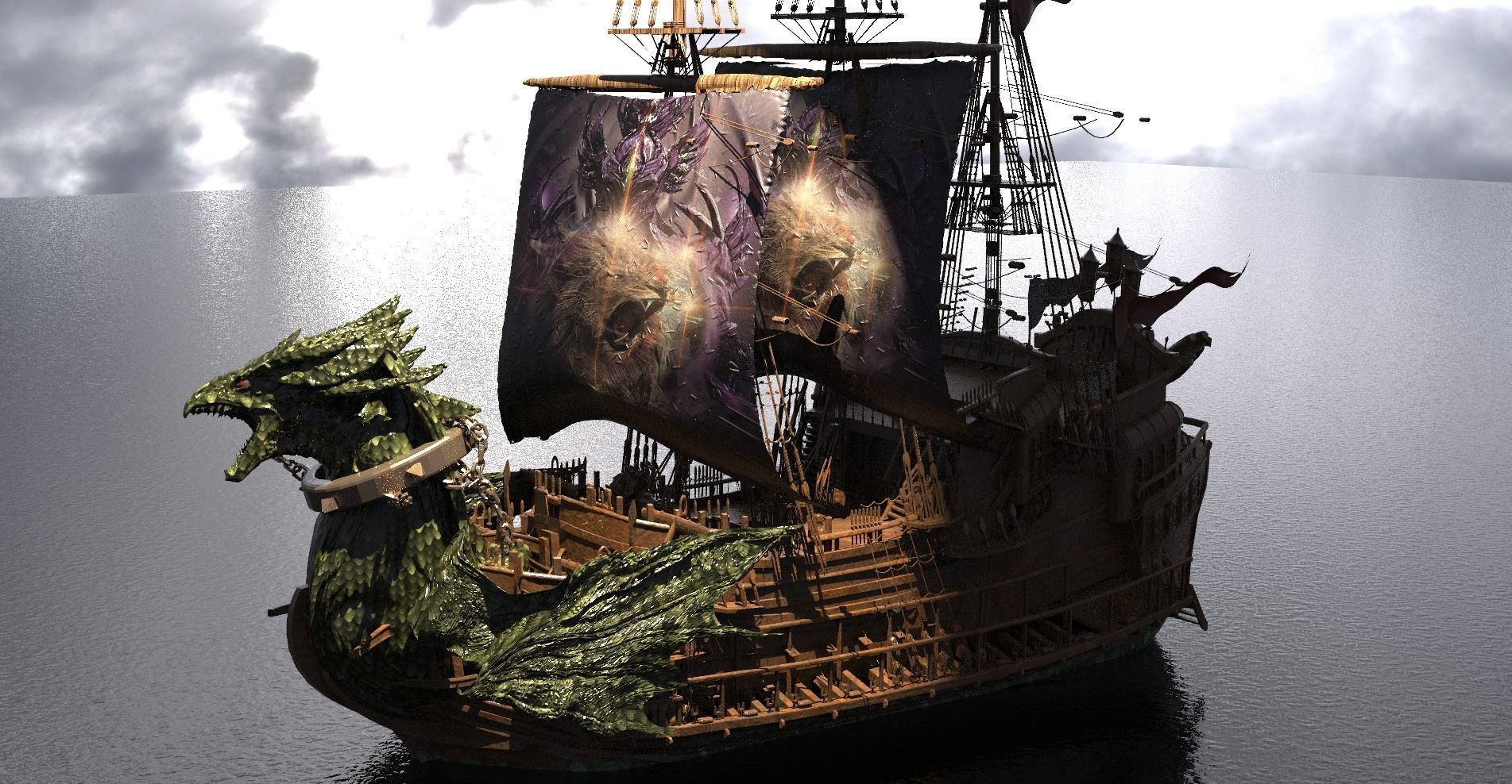 The Dawn Treader Narnia Prince Caspian Ship 2 3D model_3