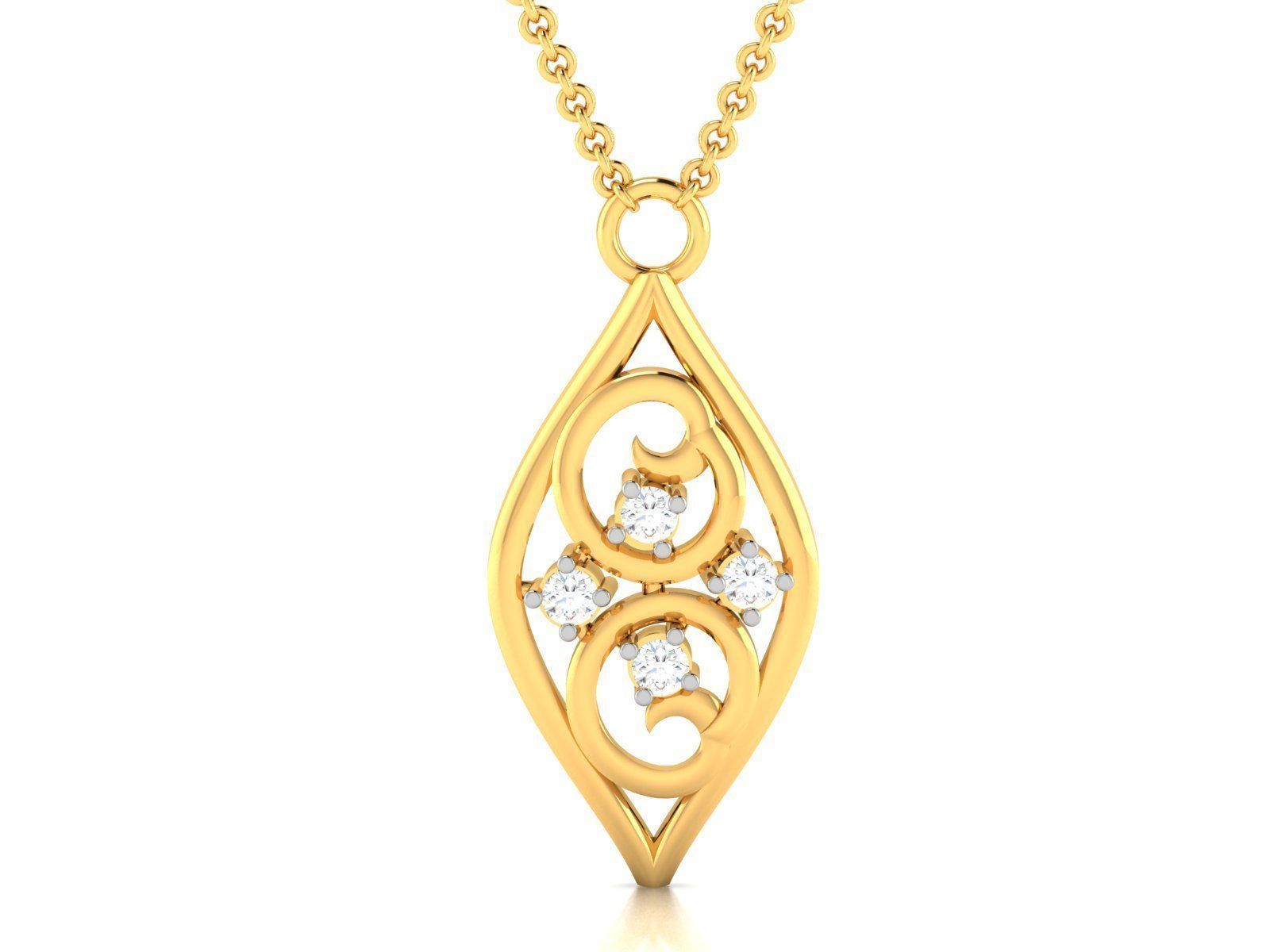 Women Pendant 3dm STL FBX OBJ Render Details 3D print model_3