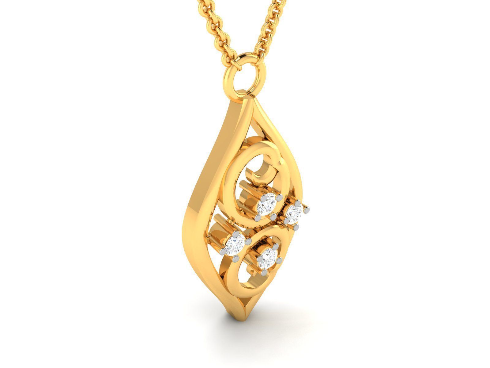 Women Pendant 3dm STL FBX OBJ Render Details 3D print model_1