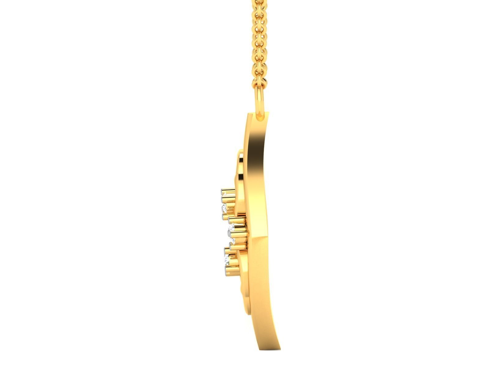 Women Pendant 3dm STL FBX OBJ Render Details 3D print model_6