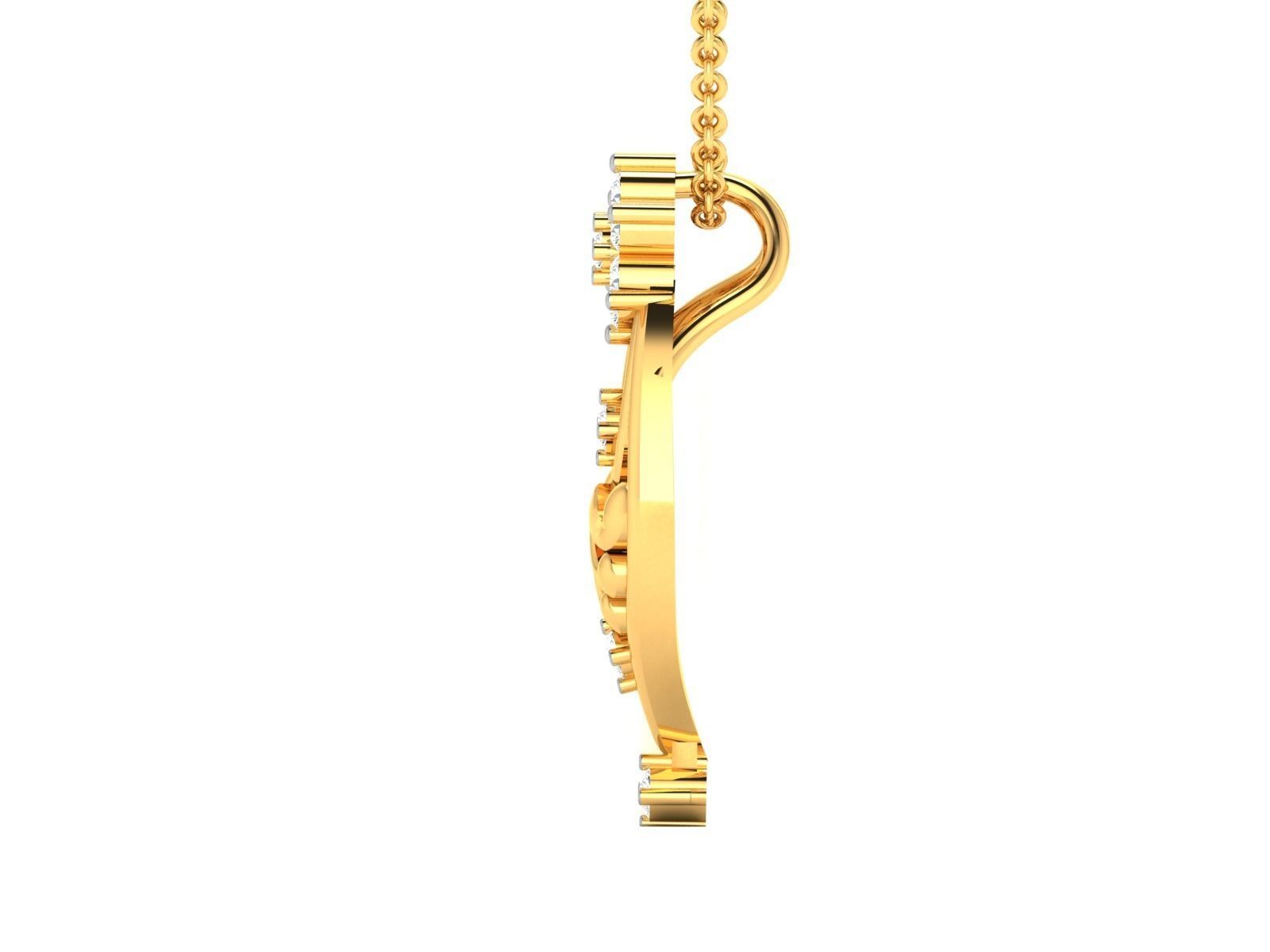 Women Pendant 3dm STL FBX OBJ Render Details 3D print model_6
