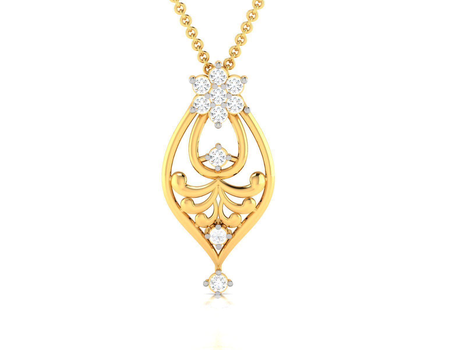 Women Pendant 3dm STL FBX OBJ Render Details 3D print model_3