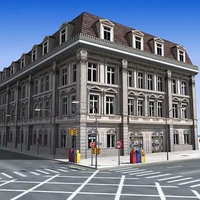 Low Poly Block 16 Low-poly 3D model_0