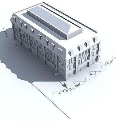 Low Poly Block 16 Low-poly 3D model_2