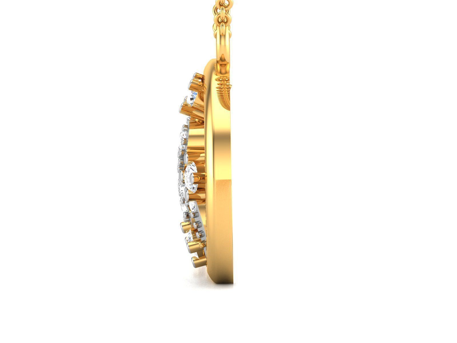 Women Pendant 3dm STL FBX OBJ Render Details 3D print model_3