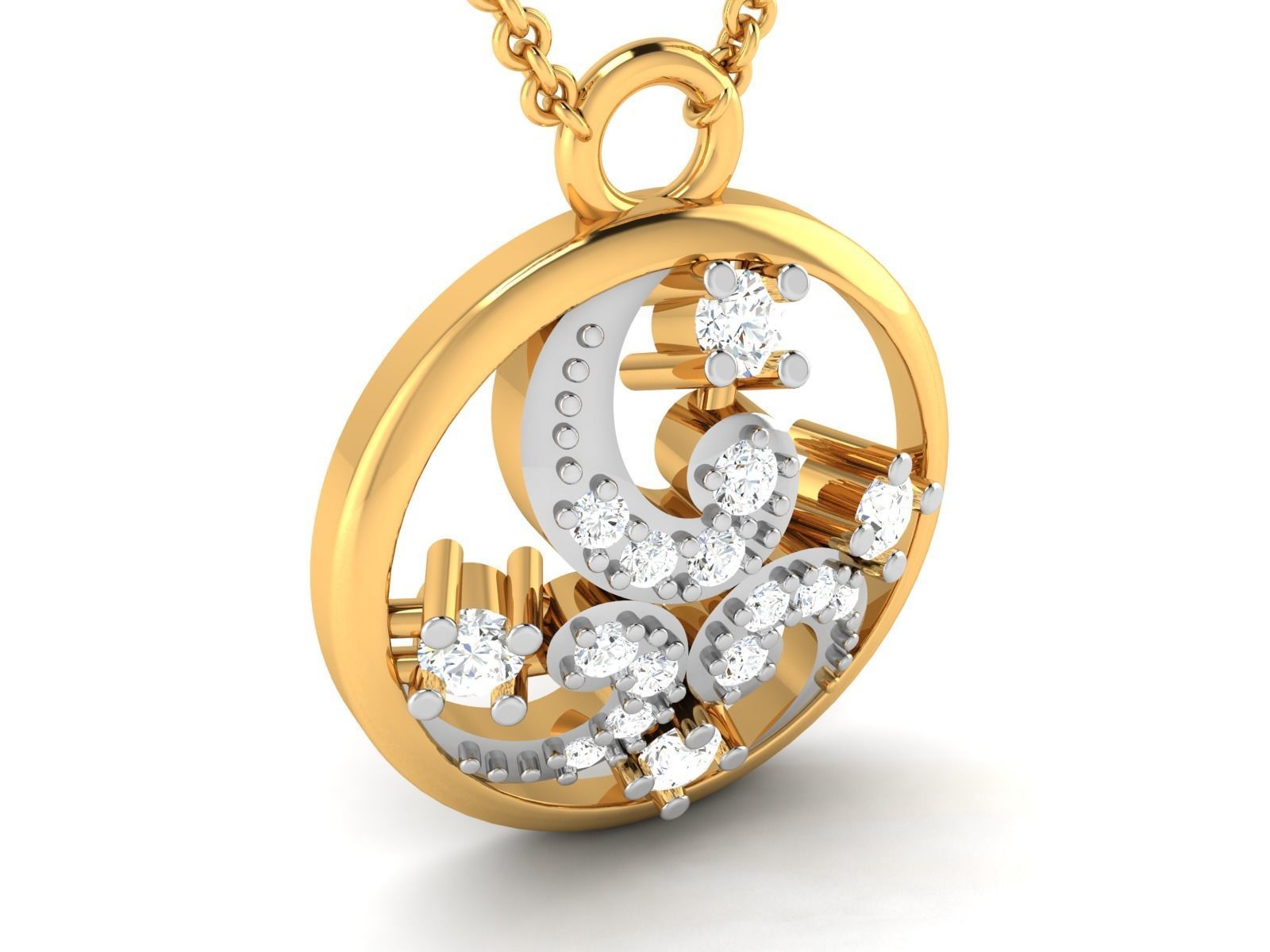 Women Pendant 3dm STL FBX OBJ Render Details 3D print model_7