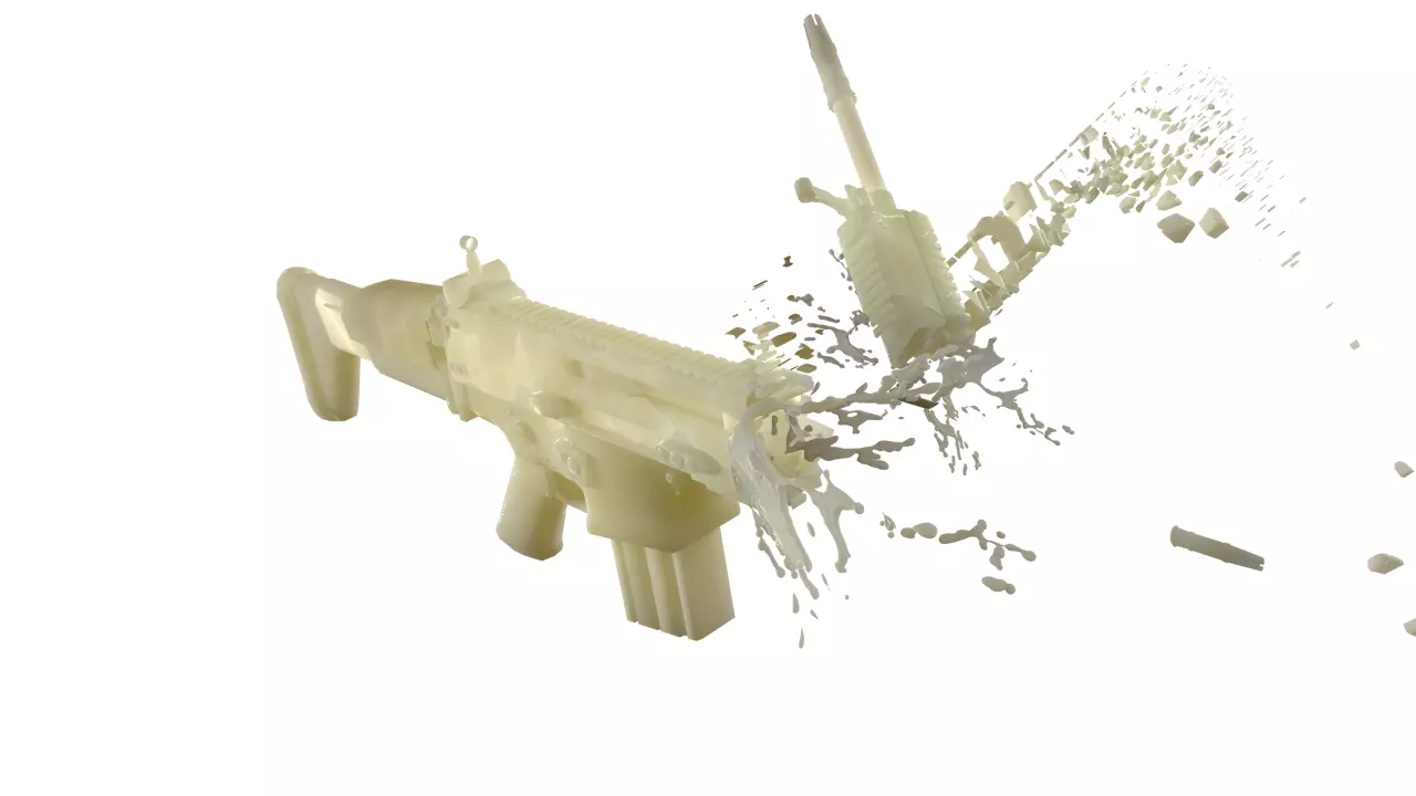 mikegun grenade launcher 3D model_0