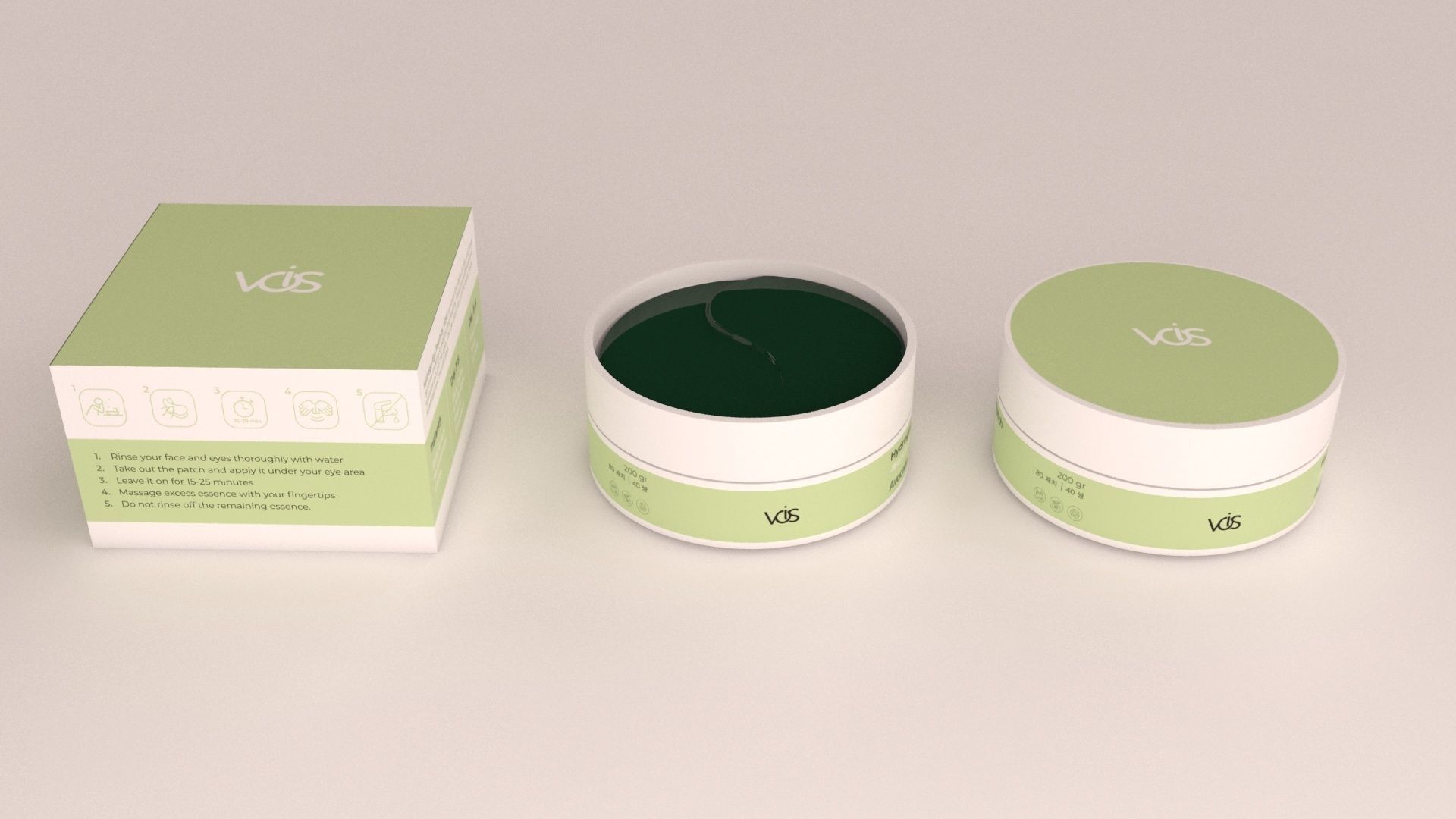 gel eye patch 3D model_4