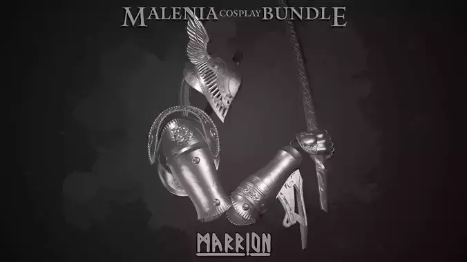 Malenia Cosplay Bundle 3D Model Collection