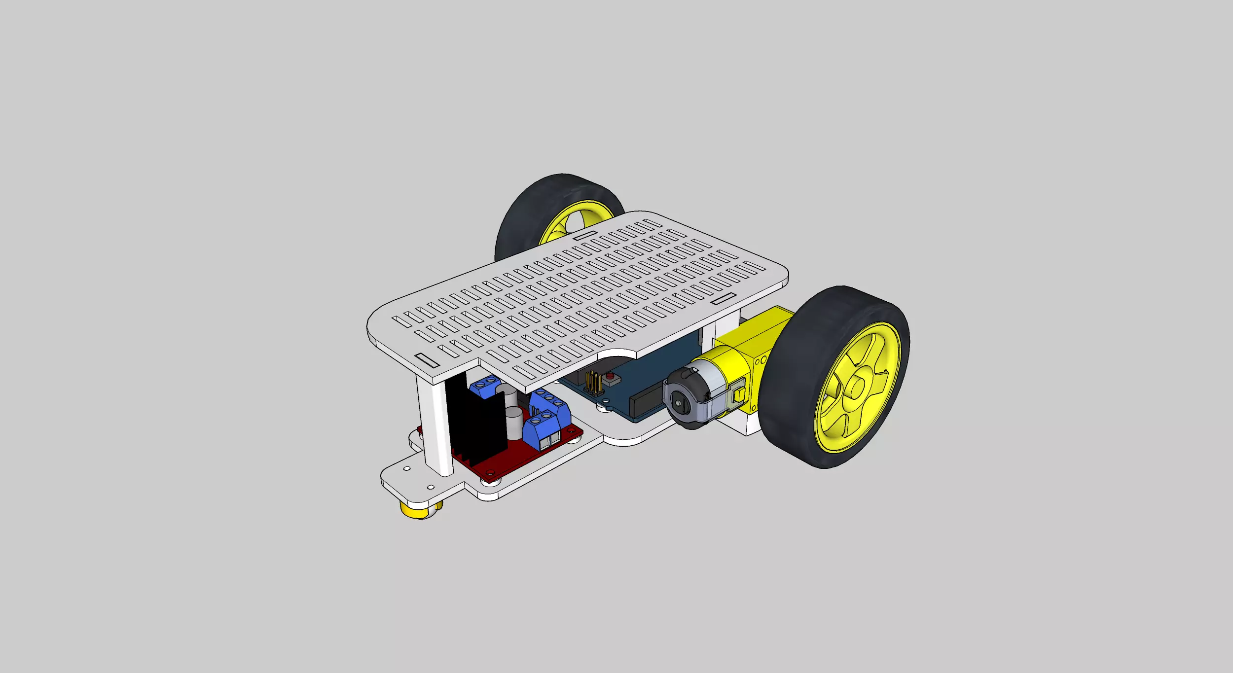 arduino car chasis 3D print model_0