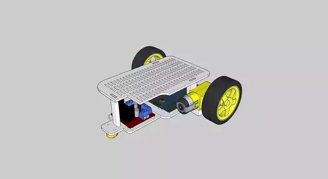 arduino car chasis 3D print model