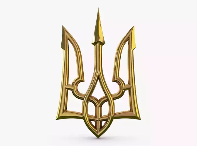 Stylized Ukrainian Tryzub M 3