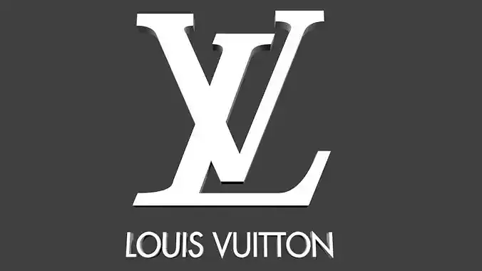 Louis Vuitton logo 3D print model