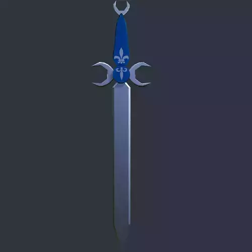 PBR Low poly game ready concept sword