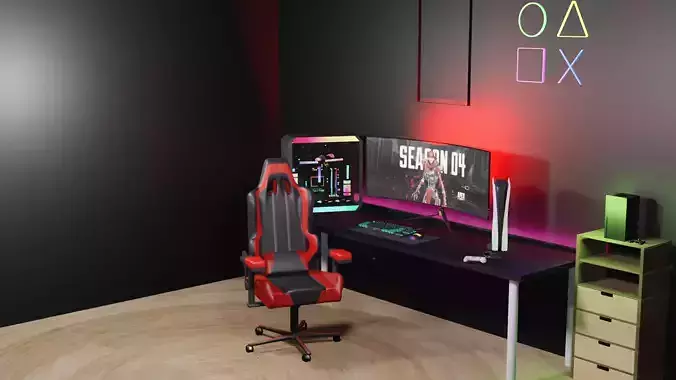 Gaming Room  4k   3D model 