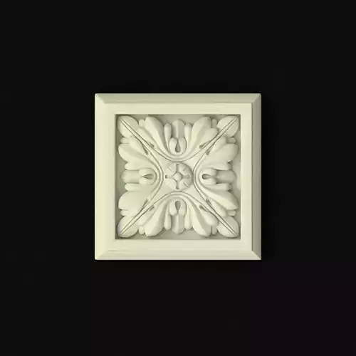 rosette decorative box with flower