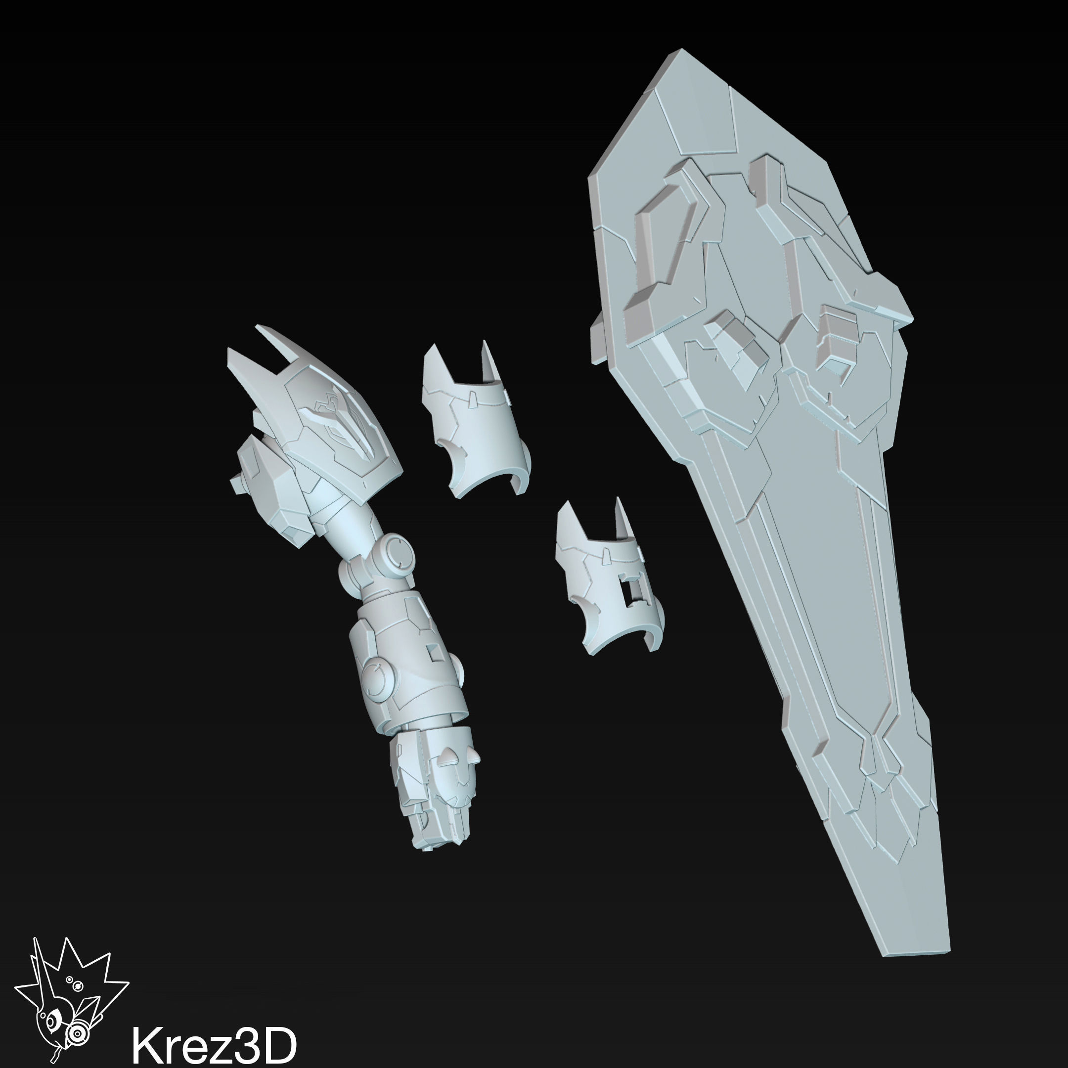Voltron 3D print model_16